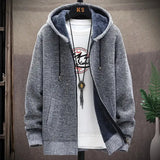 Autumn and Winter men’s wool jacket new jacket plush thickened classic vintage cardigan Hoodie casual loose tops