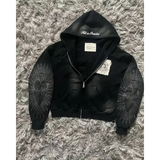 Women’s Y2K Harajuku Zipper Sweater – Embroidered Retro Casual Top for Autumn & Winter - 1 / M