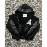 Women’s Y2K Harajuku Zipper Sweater – Embroidered Retro Casual Top for Autumn & Winter