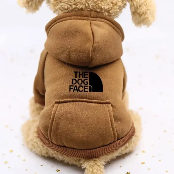 Autumn and winter sweater cowboy pocket two-legged clothes sports wind pet clothes dog cat pet clothes supplies