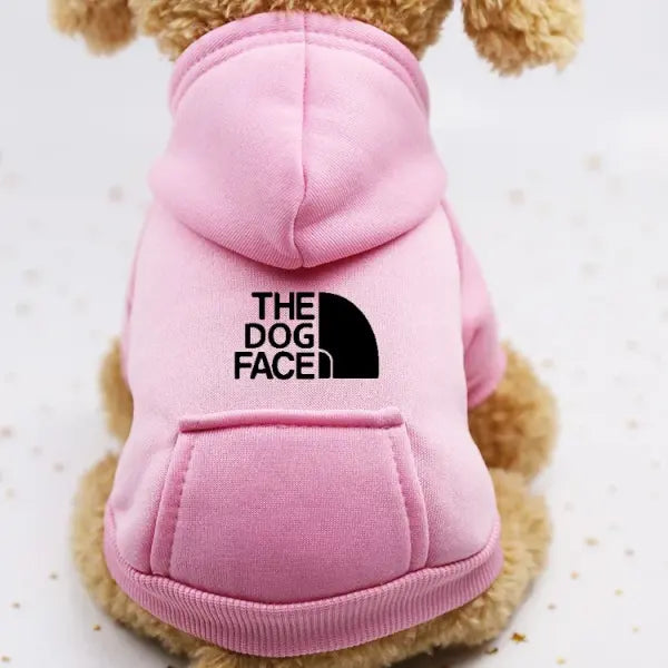 Autumn and winter sweater cowboy pocket two-legged clothes sports wind pet clothes dog cat pet clothes supplies - Pink