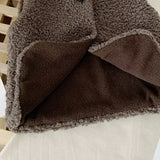 Autumn Winter Baby Lamb Wool Vest – Plush Plus Velvet Warm Waistcoat for Girls & Boys