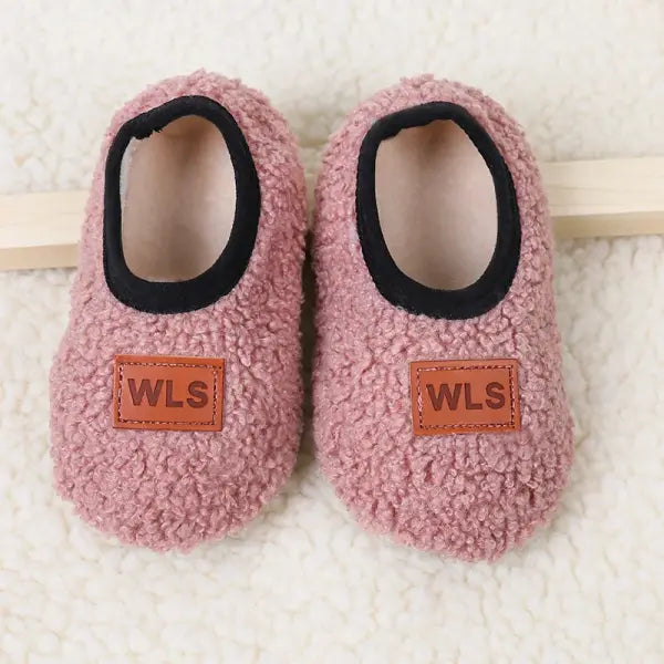 Autumn Winter Baby Slippers Toddler Plush Floor Sock Shoes Boy Girl Children Soft Anti-slip Walking Shoes Indoor Home