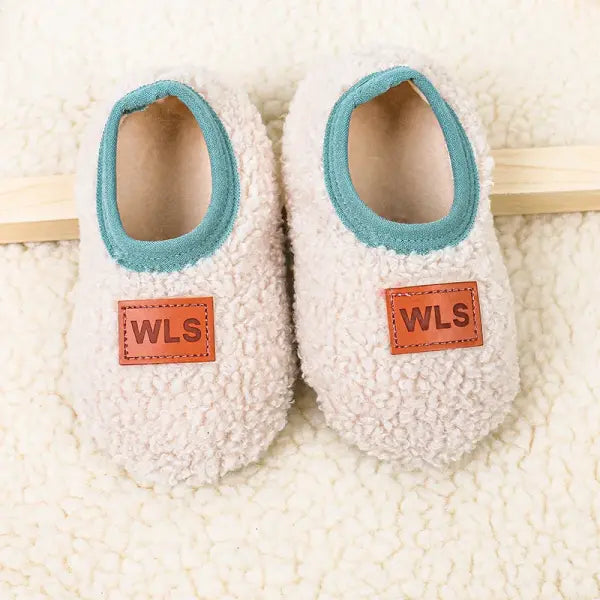 Autumn Winter Baby Slippers Toddler Plush Floor Sock Shoes Boy Girl Children Soft Anti-slip Walking Shoes Indoor Home