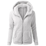 Autumn Winter Warm Jacket Women hoodie Hooded 2025 Casual Female Hoodies Sweatershirt Zipper Coat Solid Soft Fleece