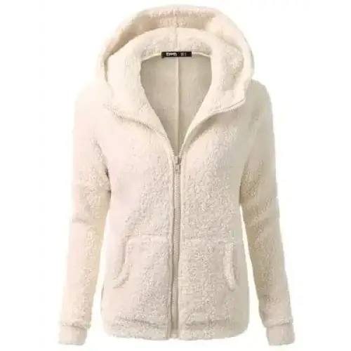 Autumn Winter Warm Jacket Women hoodie Hooded 2025 Casual Female Hoodies Sweatershirt Zipper Coat Solid Soft Fleece