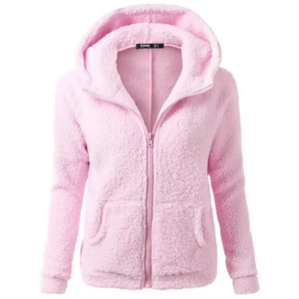 Autumn Winter Warm Jacket Women hoodie Hooded 2025 Casual Female Hoodies Sweatershirt Zipper Coat Solid Soft Fleece