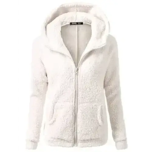 Autumn Winter Warm Jacket Women hoodie Hooded 2025 Casual Female Hoodies Sweatershirt Zipper Coat Solid Soft Fleece