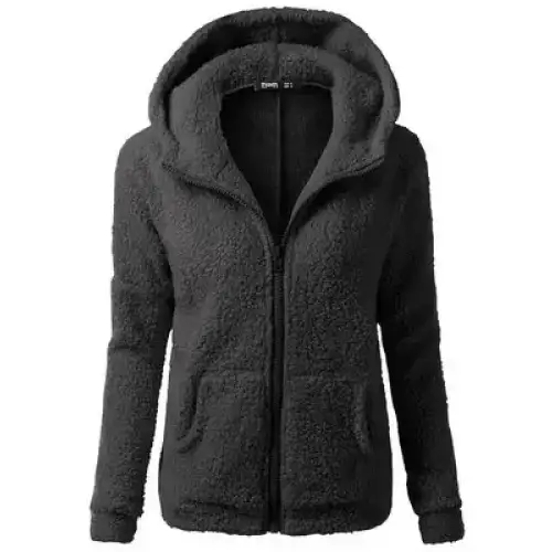 Autumn Winter Warm Jacket Women hoodie Hooded 2025 Casual Female Hoodies Sweatershirt Zipper Coat Solid Soft Fleece