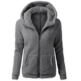 Autumn Winter Warm Jacket Women hoodie Hooded 2025 Casual Female Hoodies Sweatershirt Zipper Coat Solid Soft Fleece