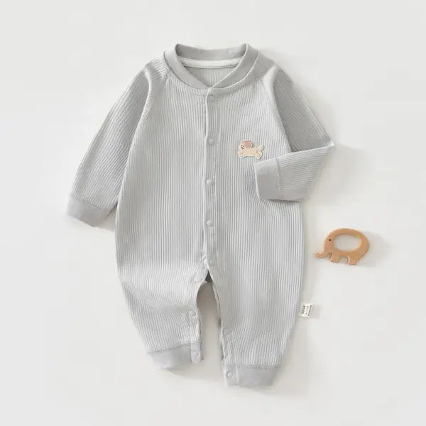 AYNIGIELL Baby Jumpsuit – Spring & Autumn Pure Cotton Sleepwear for Newborn Boys & Girls (0–18 Months)
