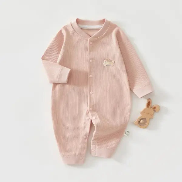AYNIGIELL Baby Jumpsuit – Spring & Autumn Pure Cotton Sleepwear for Newborn Boys & Girls (0–18 Months)