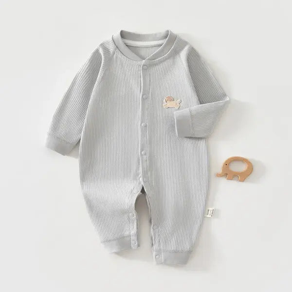 AYNIGIELL Baby Jumpsuit – Spring & Autumn Pure Cotton Sleepwear for Newborn Boys & Girls (0–18 Months) - hui / 9M(73)