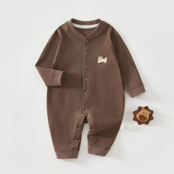 AYNIGIELL Baby Jumpsuit – Spring & Autumn Pure Cotton Sleepwear for Newborn Boys & Girls (0–18 Months) - ka / 9M(73)