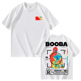 B2O BOOBA Printed T-Shirt – Men & Women’s Harajuku Streetwear Casual Short Sleeve Tee