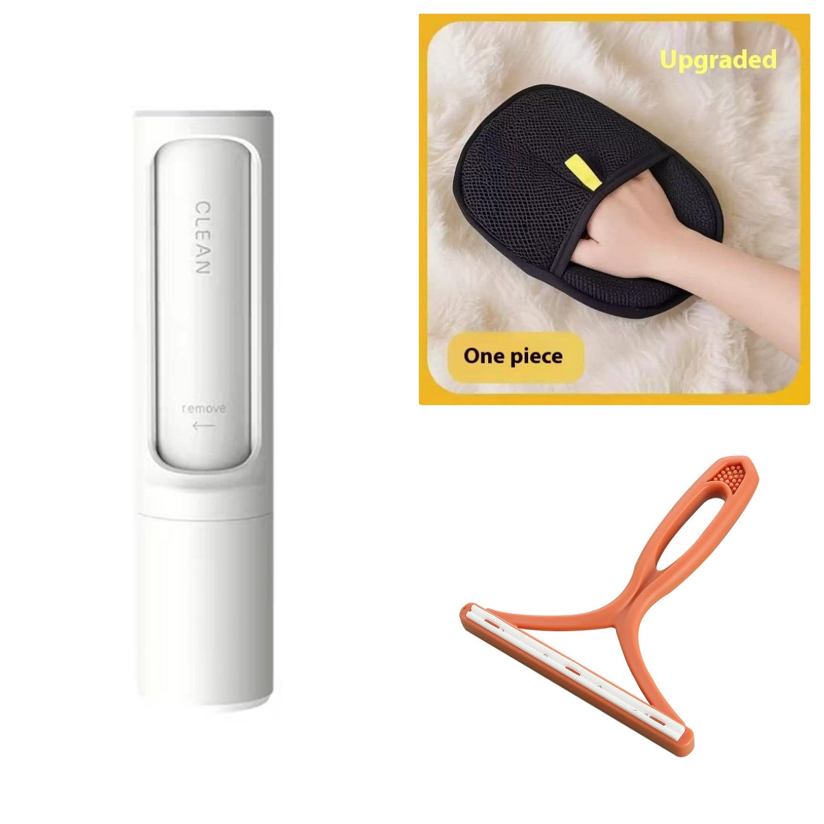 Portable Pet Hair Removal Brush and Travel Lint Cleaner