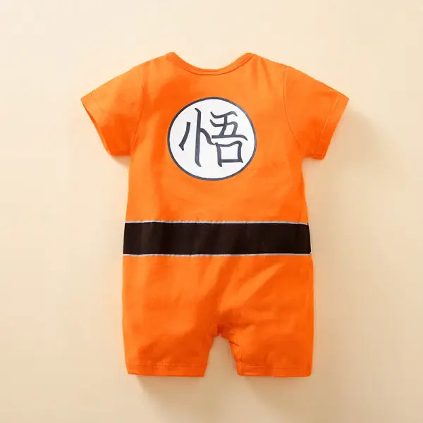 Baby Anime Jumpsuit – Soft Cotton Summer Short Sleeve Romper (0–18 Months)