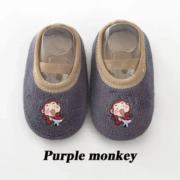 Baby Anti-slip Socks Newborn Warm Crib Floor Shoes with Rubber Sole for Children Boy Toddler Foot Girl Infant Cute Kids
