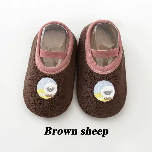 Baby Anti-slip Socks Newborn Warm Crib Floor Shoes with Rubber Sole for Children Boy Toddler Foot Girl Infant Cute Kids