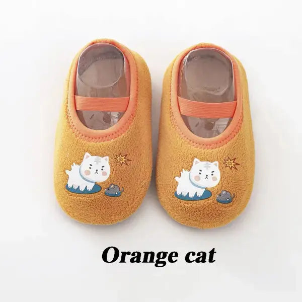 Baby Anti-slip Socks Newborn Warm Crib Floor Shoes with Rubber Sole for Children Boy Toddler Foot Girl Infant Cute Kids