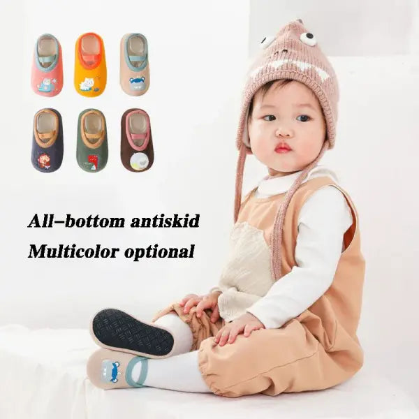 Baby Anti-slip Socks Newborn Warm Crib Floor Shoes with Rubber Sole for Children Boy Toddler Foot Girl Infant Cute Kids
