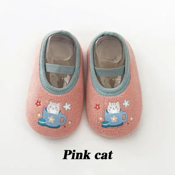 Baby Anti-slip Socks Newborn Warm Crib Floor Shoes with Rubber Sole for Children Boy Toddler Foot Girl Infant Cute Kids