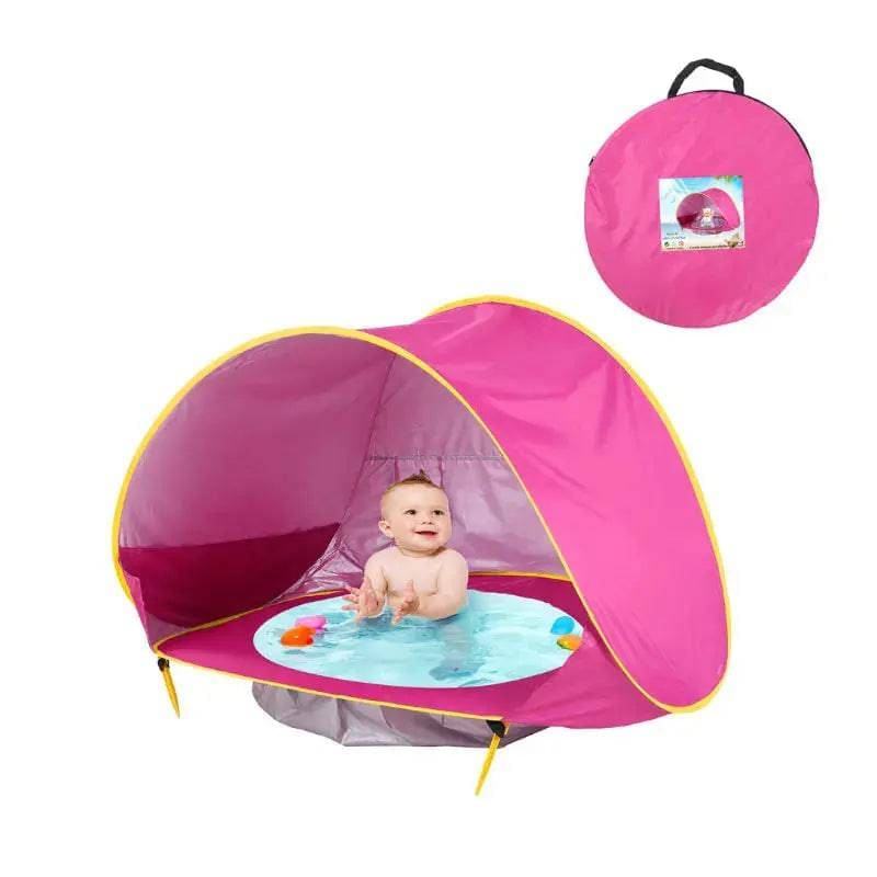 Baby Beach Tent - UV Protection Pop-Up Sun Shelter for Infants - Rose Tents