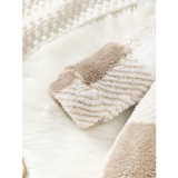 Baby Plaid Romper – Hooded Long Sleeve Plush Jumpsuit for Boys & Girls Winter Warm Bodysuit 3–24 Months