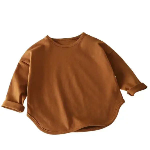 Baby Boys Basic Tee Long Sleeve T-shirts Pure Cotton Baby Girl Tops Kids T-shirt Cotton Spring Tee Shirts Baby Boy