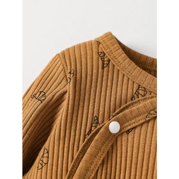 Baby Boys 2pcs Pantsuit Set – Soft Long Sleeve Newborn Outfit with Hat Casual Daily Autumn Wear