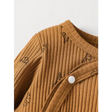 Baby Boys 2pcs Pantsuit Set – Soft Long Sleeve Newborn Outfit with Hat Casual Daily Autumn Wear