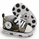 Baby Canvas Classic Sports Sneakers Newborn Baby Boys Girls Print Star First Walkers Shoes Infant Toddler Anti-slip