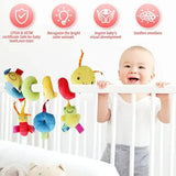 Baby Crib Hanging Rattles Toys Car Seat Toy Soft Mobiles Stroller Crib Cot Spiral Toy Pram Hanging Dolls for Babies