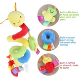 Baby Crib Hanging Rattles Toys Car Seat Toy Soft Mobiles Stroller Crib Cot Spiral Toy Pram Hanging Dolls for Babies
