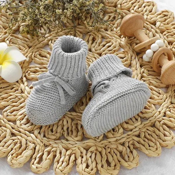 Baby First Walkers Shoes 0-18m Solid Color Knitted Newborn Boys Girls Indoor Outdoor Prewalkers Comfortable Soft Soled