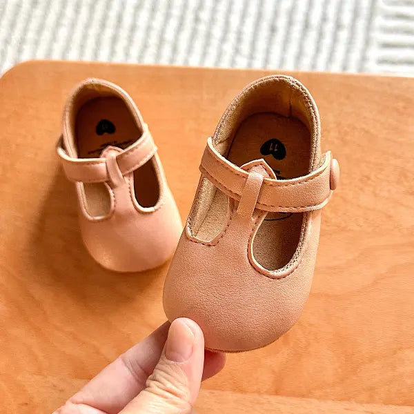 Baby Girls Shoes Multicolour Princess Toddlers Shoes Soft Soled Non-Slip Crib Shoes First Walkers 0-18M - Pink