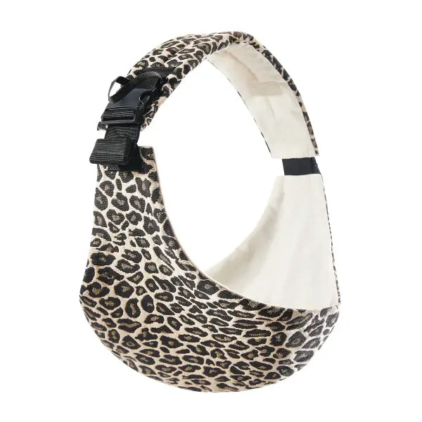 Baby Safety Carrier Waist Stool – Portable Front & Back Hug Leopard Pattern Baby Carrier - Leopard / CHINA