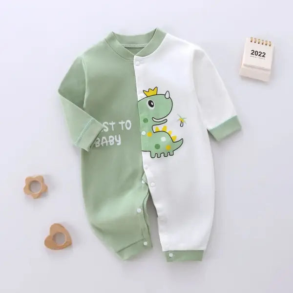 Baby Jumpsuit 0–12 Months – Newborn Boys & Girls Romper Overalls Fashion Bodysuit - 2 / 6M