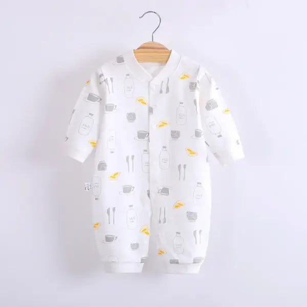 Baby Jumpsuit 0–12 Months – Newborn Boys & Girls Romper Overalls Fashion Bodysuit - s5 / 9M