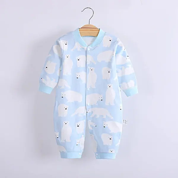Baby Jumpsuit 0–12 Months – Newborn Boys & Girls Romper Overalls Fashion Bodysuit - s2 / 9M
