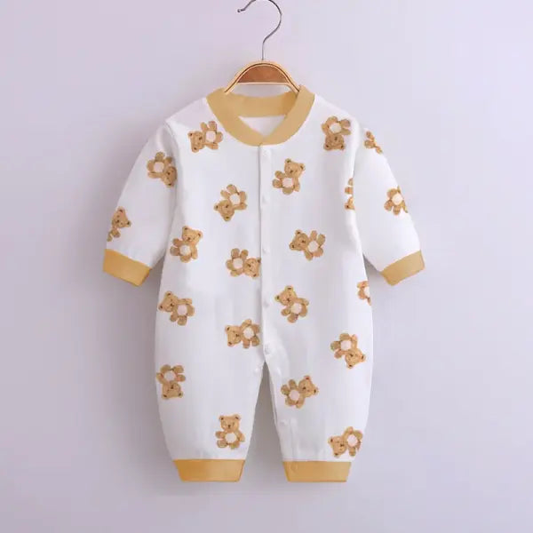 Baby Jumpsuit 0–12 Months – Newborn Boys & Girls Romper Overalls Fashion Bodysuit - 4 / 12M