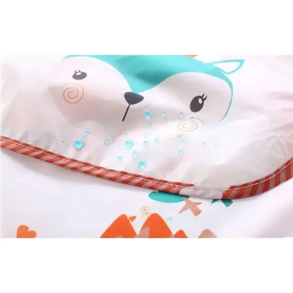 Baby Long Sleeve Waterproof Bib – Toddler Art Smock Feeding Apron with Pocket Burp Cloth for Boys & Girls (1–3 Years)