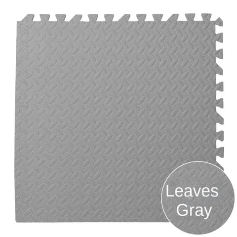 Baby Puzzle Floor Mat - EVA Foam Educational Play Mat - Gray / 16 Pieces