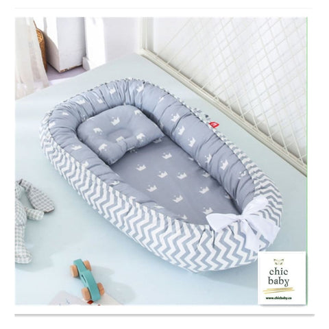 Baby Removable and Washable Bed Crib – Portable Travel Crib for Infants and Kids - M / 50x85cm