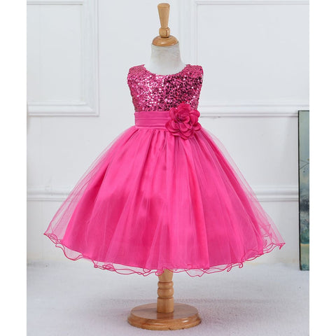 Baby Sequin Dress Flower Girl Wedding Princess Dress