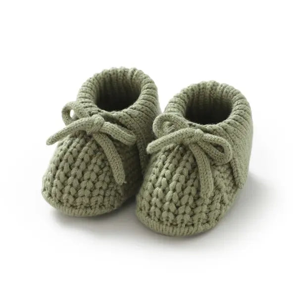 Baby Knitted Shoes 0–18M – Breathable Infant Bed Footwear Cute Turn-Down Walk Boots for Boys & Girls - HD82W3276QLV