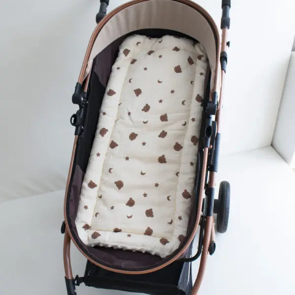 Baby Stroller Seat Cushion Soft Mattress Kids Pushchair Car Mat Stroller Accessories - style 7