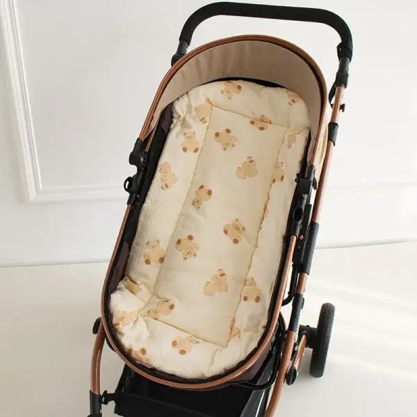 Baby Stroller Seat Cushion Soft Mattress Kids Pushchair Car Mat Stroller Accessories - style 1