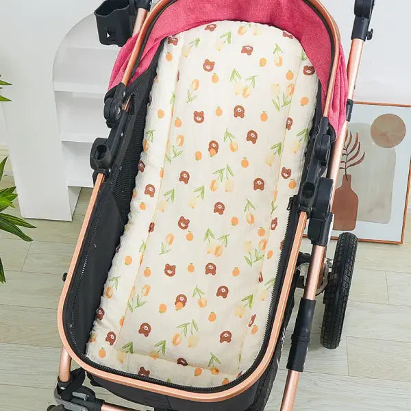 Baby Stroller Seat Cushion Soft Mattress Kids Pushchair Car Mat Stroller Accessories - style 4