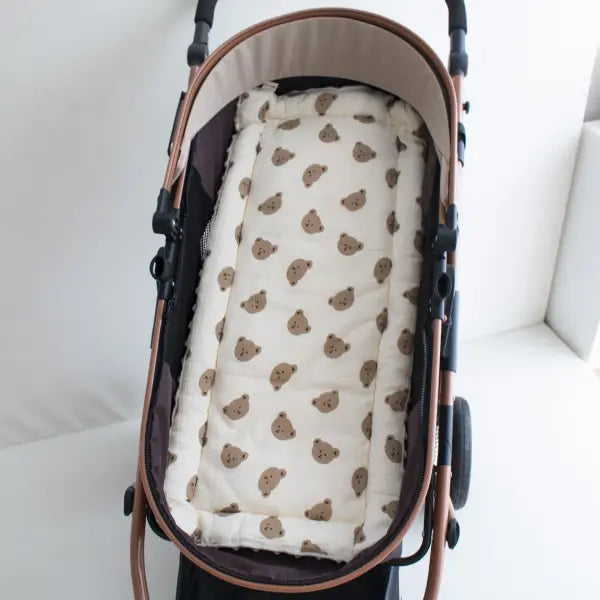 Baby Stroller Seat Cushion Soft Mattress Kids Pushchair Car Mat Stroller Accessories - style 8